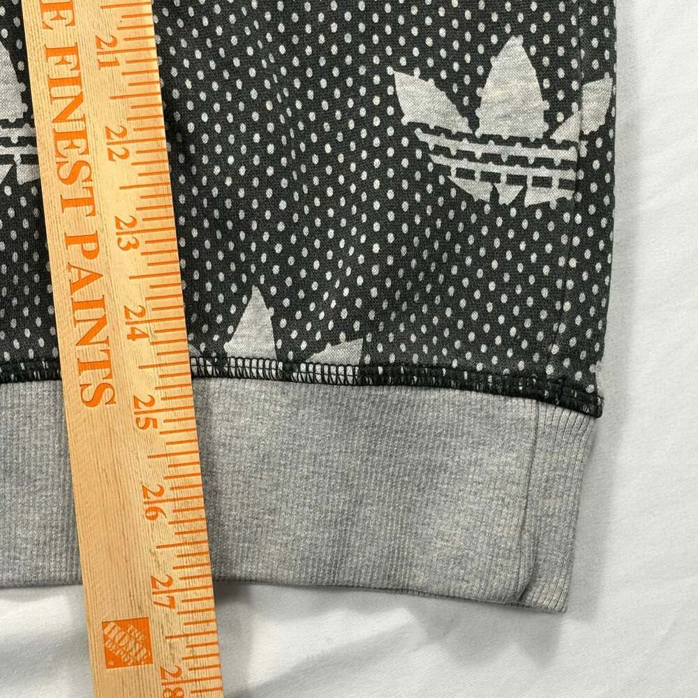 Adidas Originals All-Over Trefoil Print Crewneck Sweatshirt - Picture 5 of 6